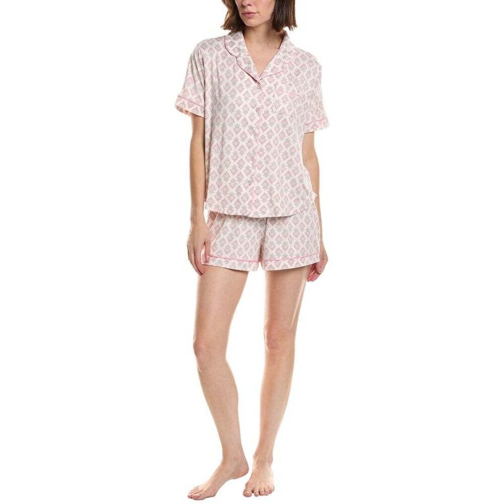 Flora By Flora Nikrooz Womens  2Pc Printed Sleep Set